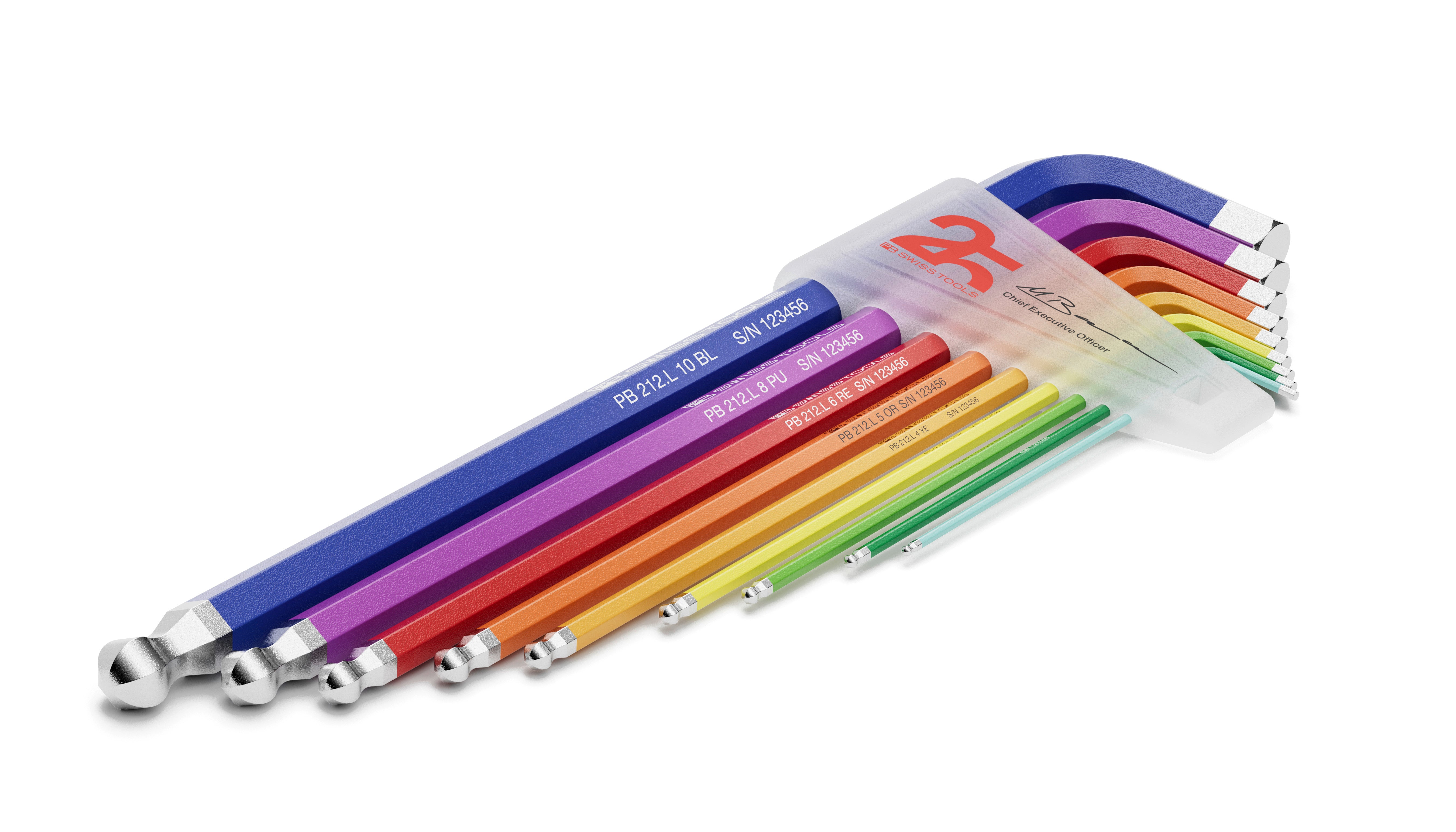 レインボー Limited Edition Hex Key Set PB 212.LH-10 RB CN by PB Swiss Tools