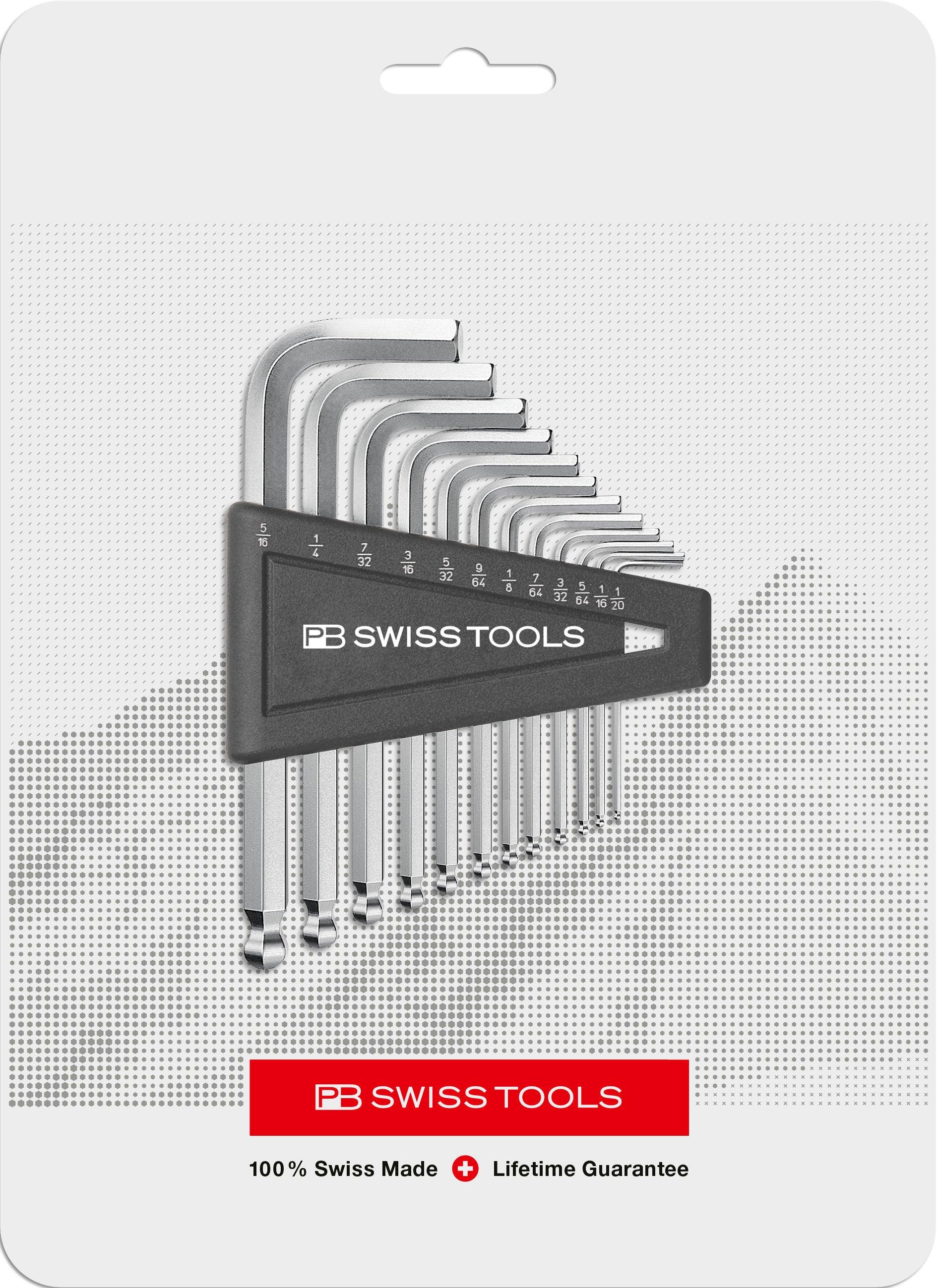 Inch Hex Key Set PB 212Z H with Ball Point by PB Swiss Tools USA