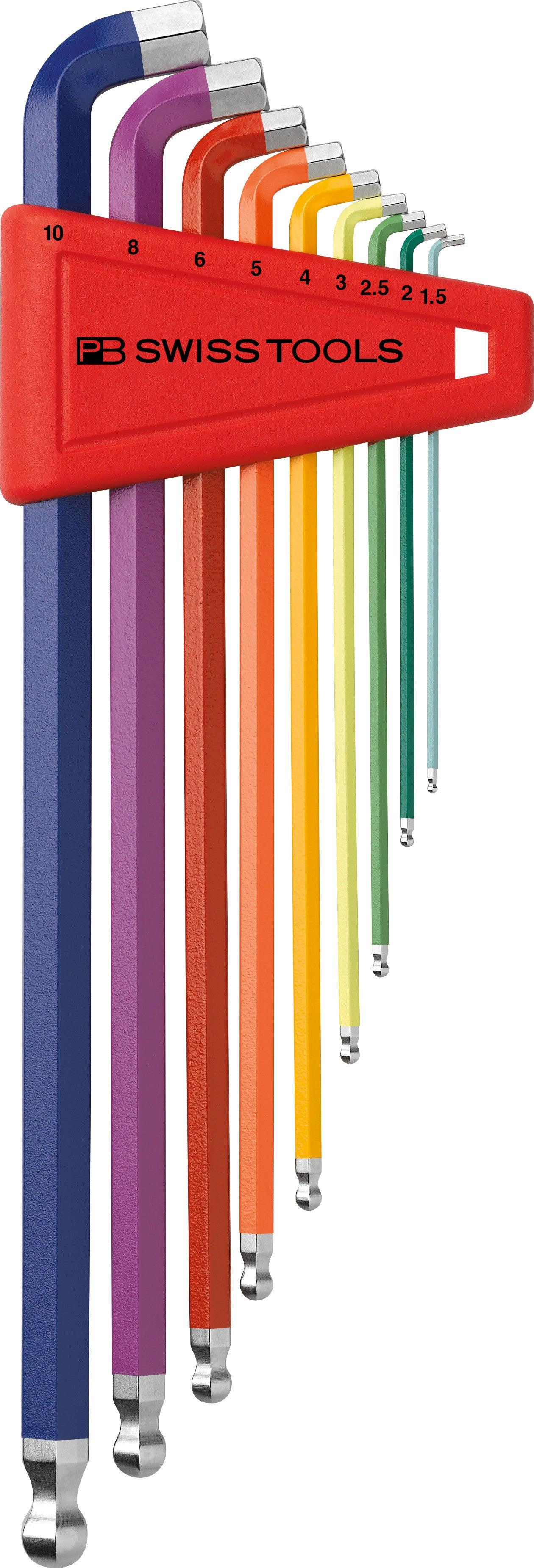RainBow Hex Key Set PB 2212 LH RB CN by PB Swiss Tools USA