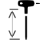 Blade length with cross-handle